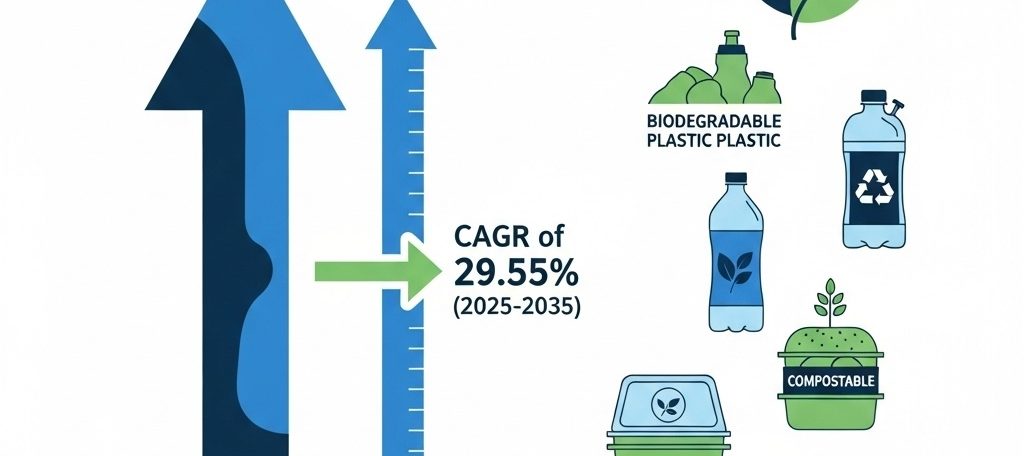 According to analysts at Vantage Market Research, The global Bioplastics Market is valued at USD 7.41 Billion in 2024 and is projected to reach a value of USD 127.55 Billion by 2035 at a CAGR (Compound Annual Growth Rate) of 29.55% between 2025 and 2035.